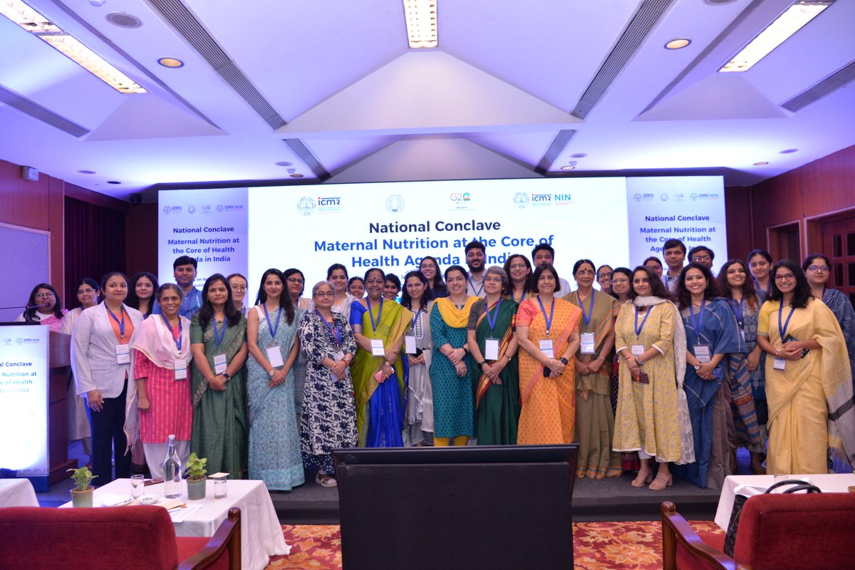 Discussions centered around evidence synthesis, multi-sectoral collaboration and learning from global best practices to end malnutrition, particularly among women & girls. The partners reiterated their commitment to work collaboratively for improving maternal nutrition @ICMRNIN