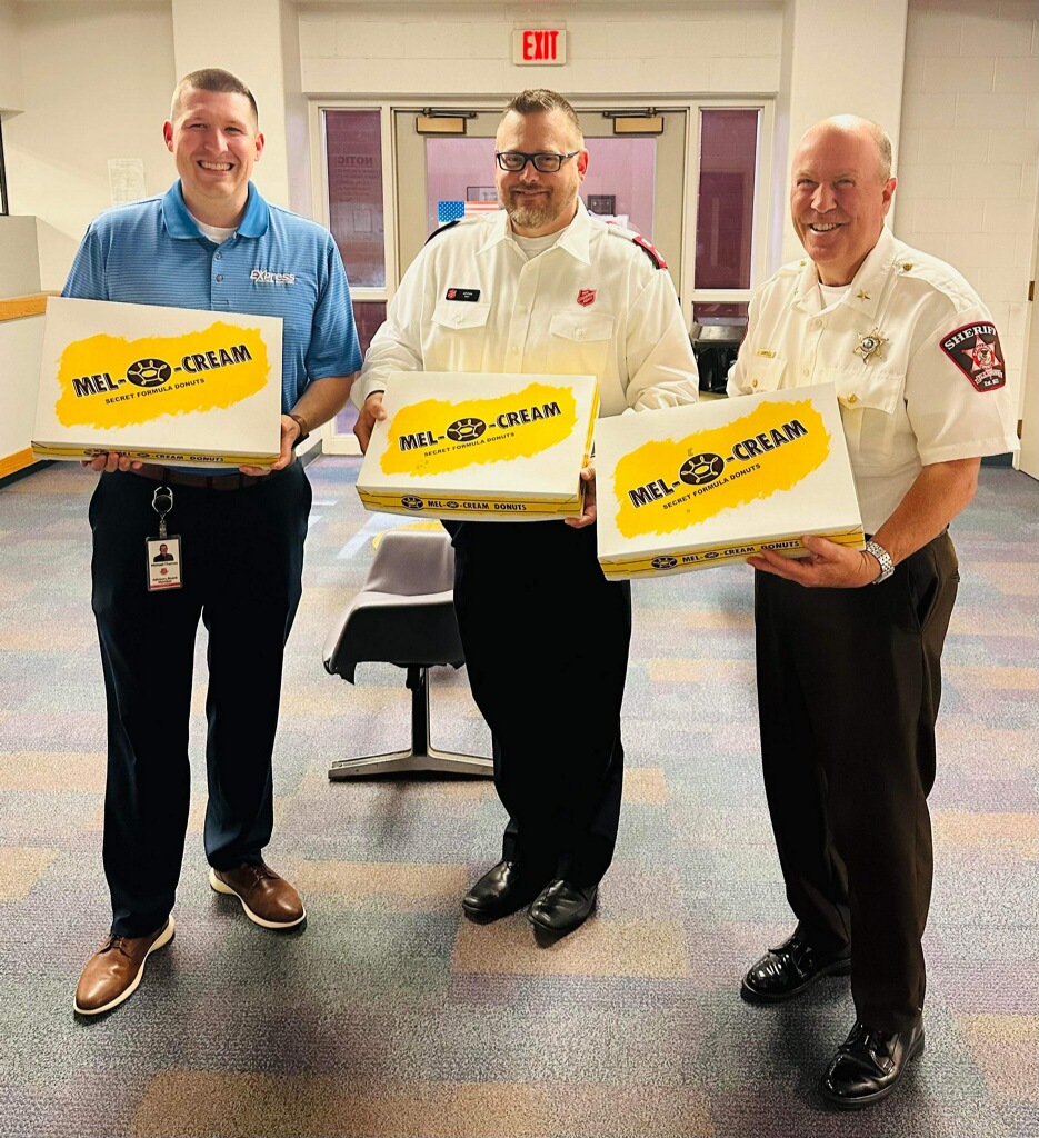 The Sheriff's Office thanks the Salvation Army for remembering us on National Donut Day. No jokes allowed!