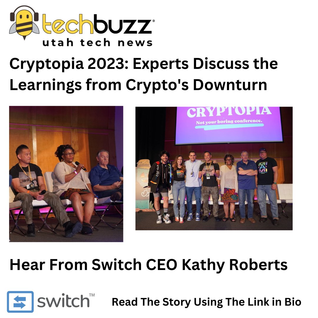 switch_rewards's tweet photo. Read the full story using the link below:
https://t.co/ebYk3HWIGx

@CryptopiaSLC @KathyRSwitch @TechBuzzUtah 
#siliconslopes #utahbusiness #btc #eth #cryptonews #cryptocurrency #bitcoin #fintech #blockchain #switchnodes #switchrewardcard #switchblockchain #crypto #ethereum https://t.co/3GQUSYUozs