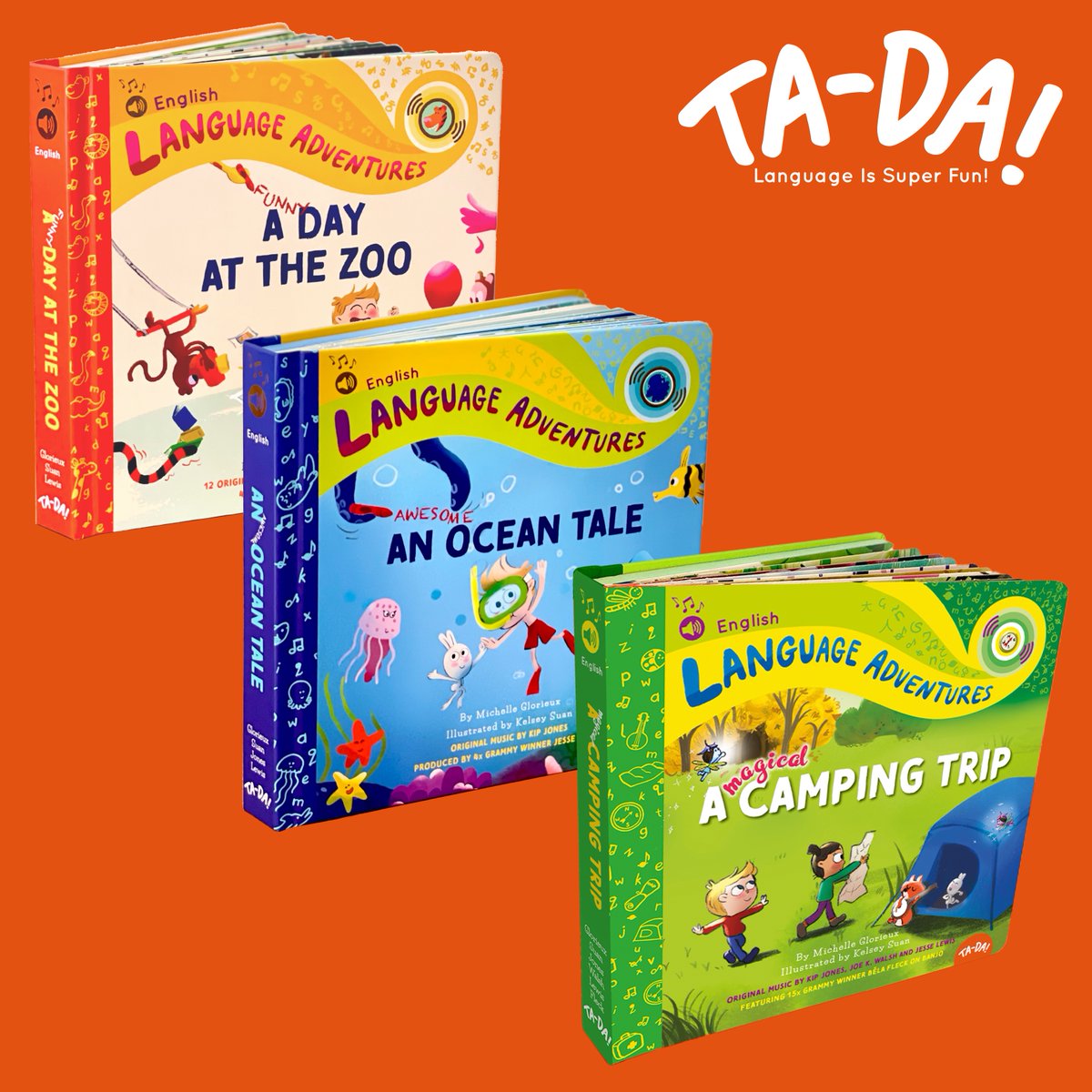 tadalanguages's tweet photo. Summer is around the corner, it is the perfect time to learn about the OCEAN,  fun ANIMALS and NATURE adventures! Enjoy our 3 book bundle and save $16.

#tadalanguageproductions #LanguageIssuperfun #kidsbooks #kidsmusic #anoceantale #acampingtrip #adayatthezoo #bookbundle https://t.co/jiKvmnVVbB