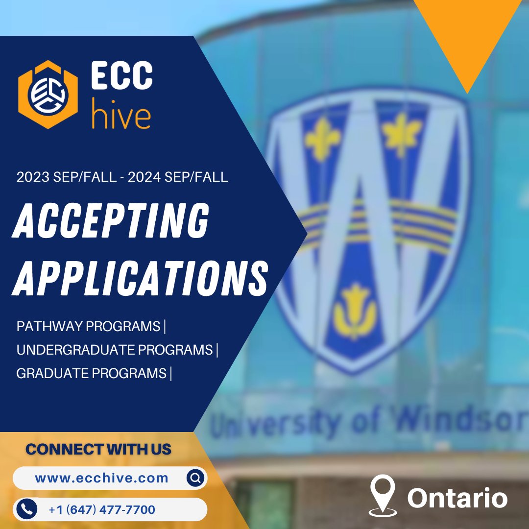 #Getready! #Register for your dream program at @UWindsor. 
Email: inquiries@ecchive.com
WhatsApp: +1(647)-627-5400
#ecchive #canada #Internationalstudents #ontario #studyincanada #educationconsultant #studyabroad #overseaseducation #canadianinstitution #opportunityknocks #bhfyp