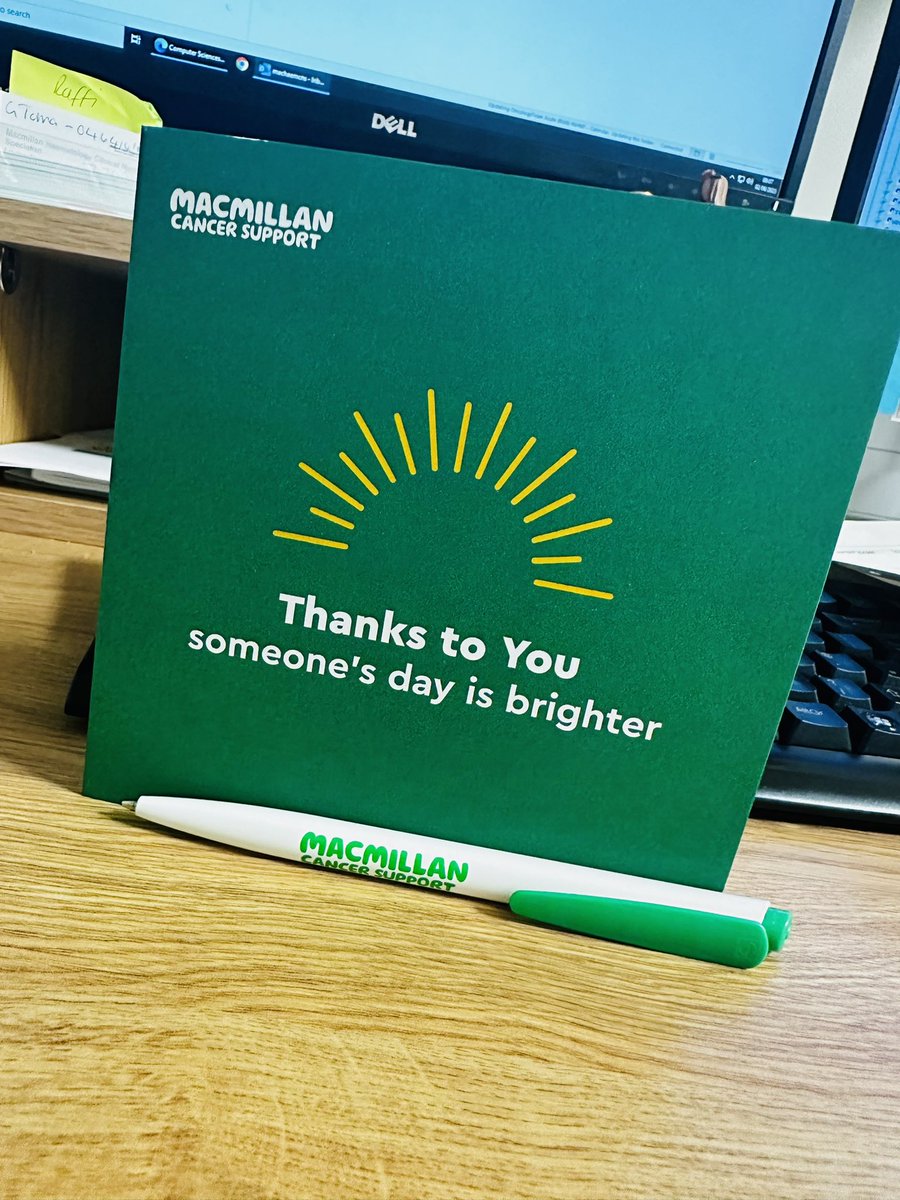 louchap01's tweet photo. @OldhamCO_NHS the Macmillan CNS team would like to thank @macmillancancer for supporting us. To receive this card at the end of a tough week makes the team feel appreciated! #thankstoyou #brightensomeonesday @NCACANCERNURSES https://t.co/FPlJ4SpPB7
