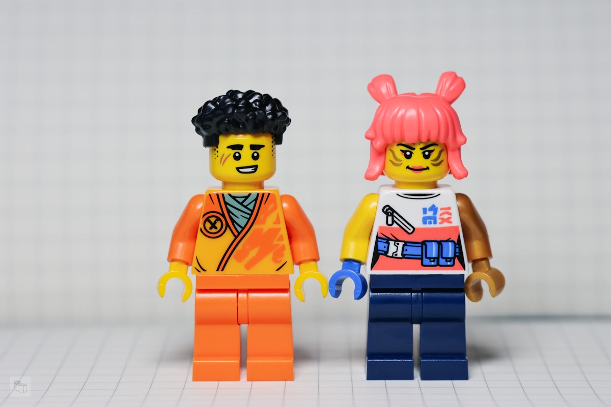 ramblingbrick's tweet photo. I picked up the new Sora and Arin Figures at the Local Build-A Mini Station. They are different to those seen in the first wave of sets. 
Then I figbashed  the Ultimate Ninja Arin  https://t.co/iWtYYK0ypP
#LEGO #ninjago #dragonsrising #buildamini #arin #sora https://t.co/iPwSXAQurg