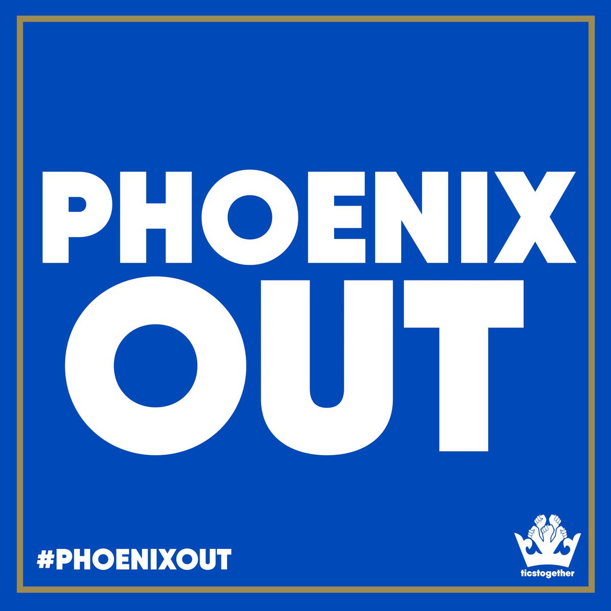 TicsTogether's tweet photo. Share. Enough is enough. #PhoenixOut. #WAFC. https://t.co/2Bd5ET7pyy