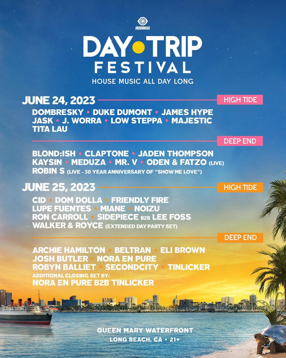 sunflowaaz's tweet photo. Who’s going to Day Trip?! ☀️🌴
Who still needs a ticket?!! Two-Day passes are sold out but single day’s are still available! Snag yours here —> https://t.co/XTtqib8F0Q

@daytripla #daytripfestival2023 https://t.co/I0O7s91oi7