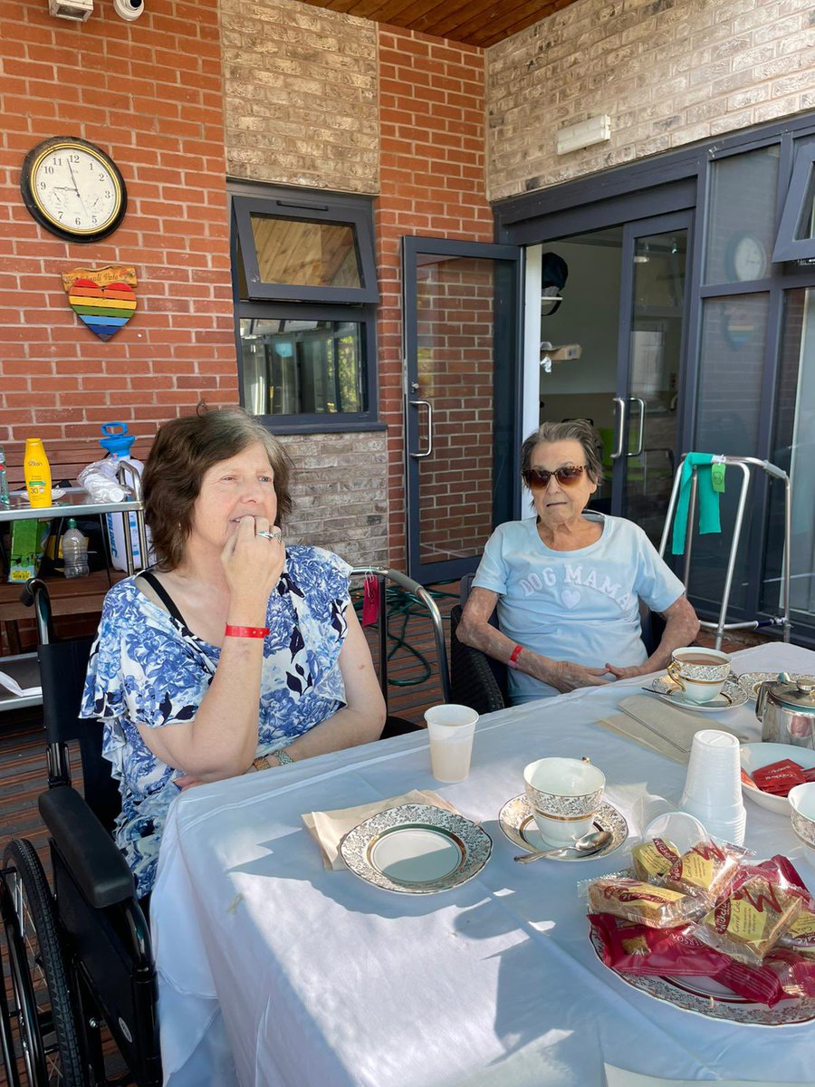 Glimpse of afternoon Tea at our unit today. Patients enjoy sitting outdoors, these smiles make the whole weather more beautiful. Rehab at CV isnt just physical, we touch at all aspects of a person's life as a hollistic approach. #rehabilitation <a href="/mcrlco/">Manchester Local Care Organisation</a> <a href="/CarolK_MCRNorth/">Carol Kavanagh</a>