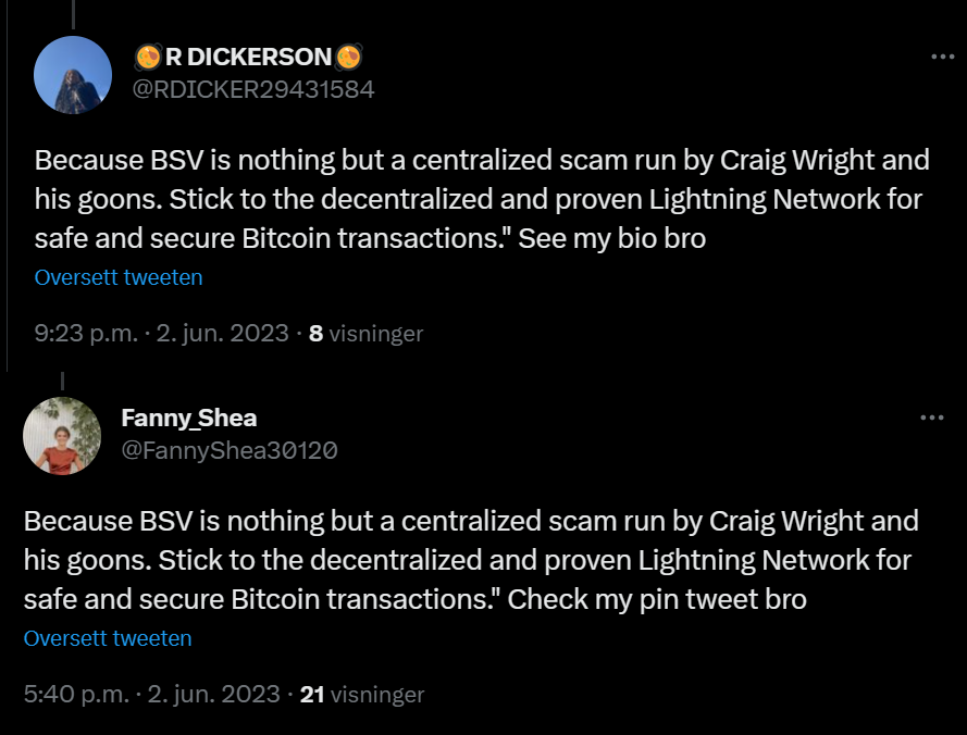 The bots are out in full force trying to stop the BSV train... 🔥🚂