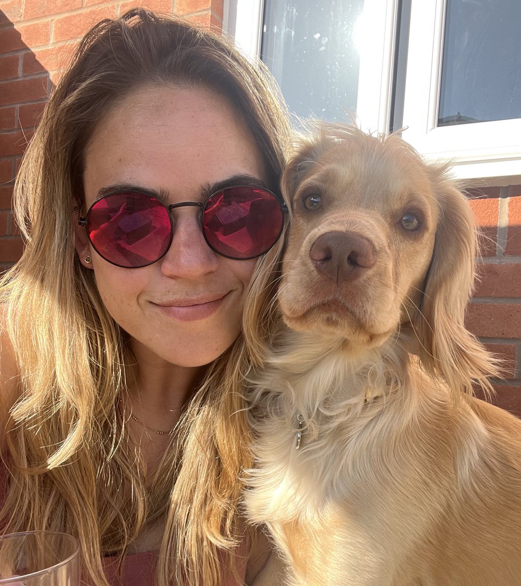 LHeyMarketing's tweet photo. He was not so bothered about the Red Arrows flying over the house ✈️♥️ #redarrows #wolverley #cookley #leacastle #cockerspaniel #cockerspanielpuppy https://t.co/lNHtL8Dn0v