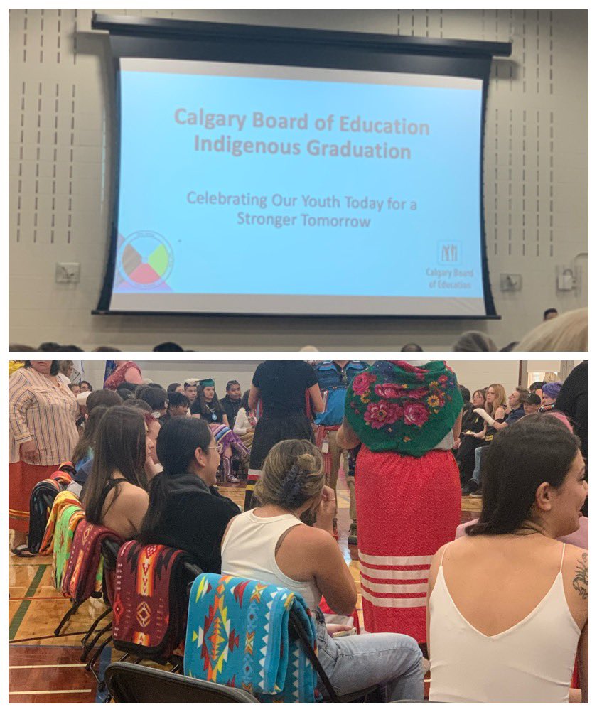 What an amazing experience to celebrate the largest Indigenous graduating class of CBE. #ProudToBeCBE