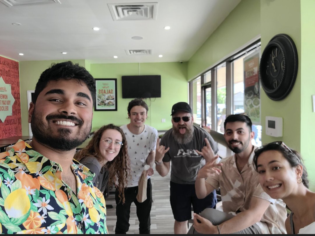 multisensebrain's tweet photo. Another #ShwarmaSelfie! Our MBCLab continues its summer project in checking out #WaterlooEats in search of the best food near the lab 🌯😋 https://t.co/W9SFrbeHxf