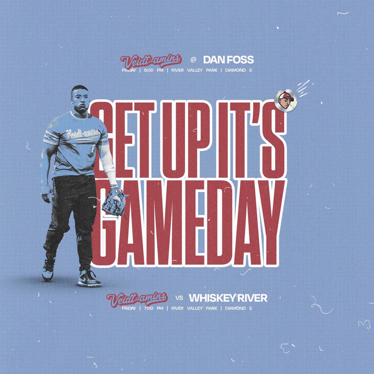 🚨GAMEDAY🚨

🥎Veidt-amins @ Danfoss
🥎Veidt-amins vs. Whiskey River
⏰6pm &amp; 7pm
📍South River Valley Park Ames, IA
🏟Diamond 6 and 5
📺<a href="/ESPNPlus/">ESPN+</a>
📻<a href="/PatMcAfeeShow/">Pat McAfee</a> 

#VeidtOn ✌️

🥎🥎🥎