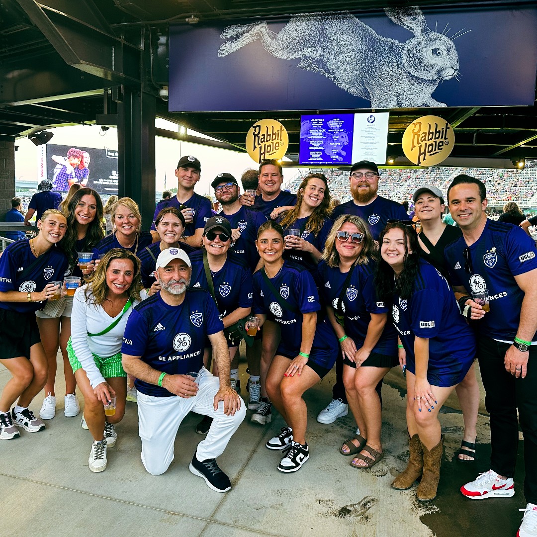 We had a blast at Lynn Family Stadium the other week, getting the team together for the @loucityfc game. Of course, grabbing a drink at the @RabbitHoleKY bar is a must. 🥃 #louisville #loucity #team #rabbithole