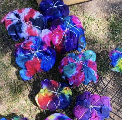 The campers in 2-4 tie-dyed shirts today! Such a blast! I can’t wait to see how they turn out!❤️🧡💛💚💙💜 <a href="/AHSD25Patton/">Patton Elementary</a>