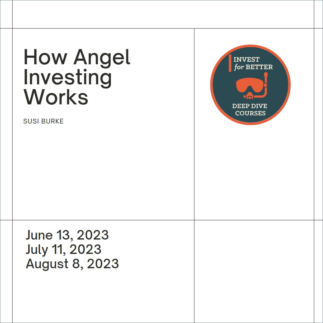 "How Angel Investing Works" Deep Dive course will introduce you to the world of angel and venture investing. Deadline for registration is June 4th. Registration: bit.ly/2023-AngelInve…
#investingtips #esg #sustainableliving #socialimpact #womensupportingwomen