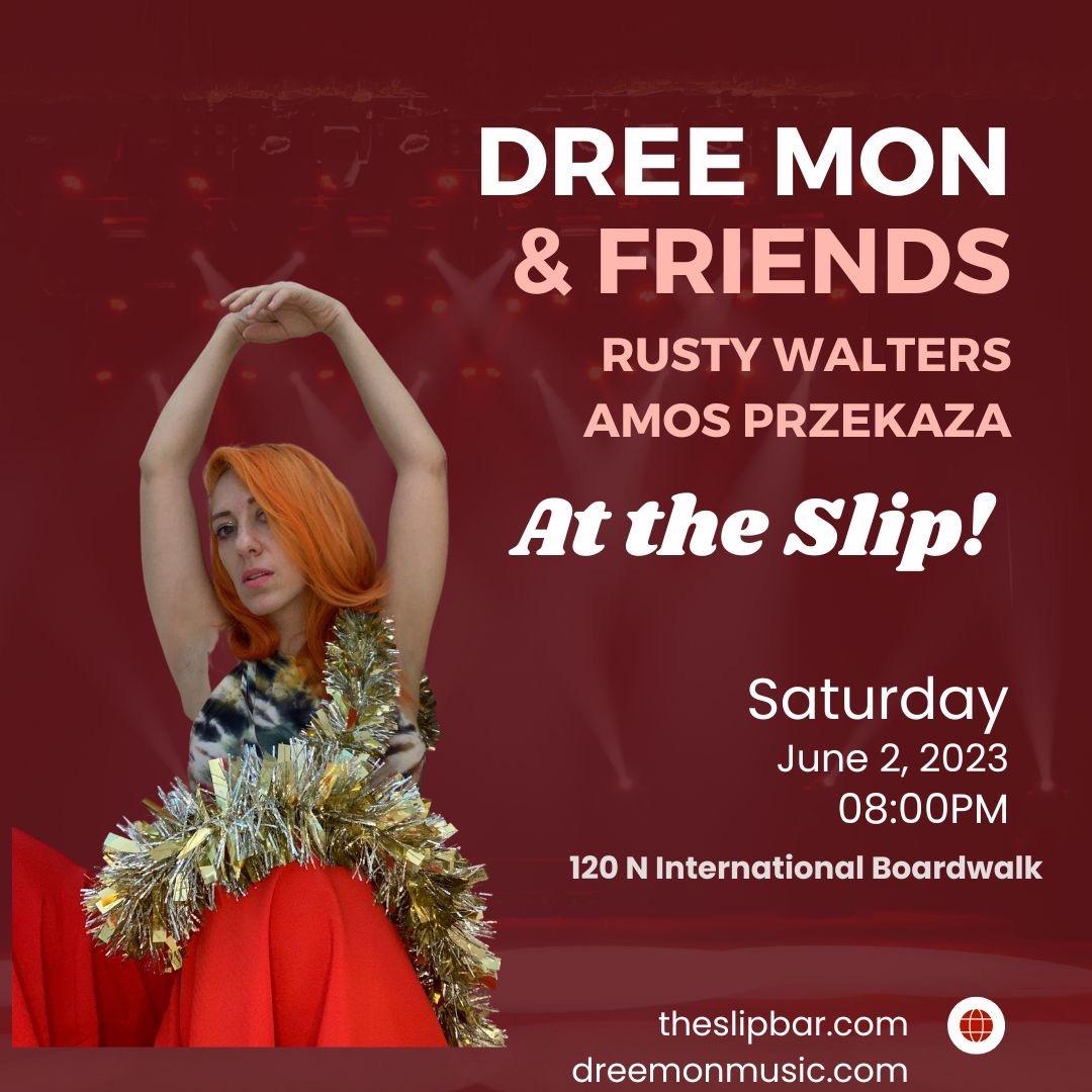 theslipbar's tweet photo. Come get your dance on tomorrow night with The Dree Mon Trio - Dree Mon, a project and moniker from award-winning song-writer Dree Paterson, described as "the sardonic love child between David Bowie and Wonder Woman from the valley,"  is a Los ... https://t.co/0PrYnctHbQ