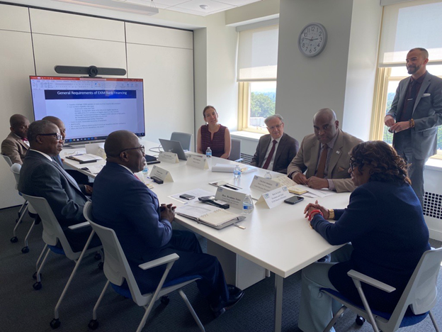 EXIMChair's tweet image. It was a privilege hosting @AmbaCI_USA Ibrahima Toure, Côte d'Ivoire Ambassador to the US, and @Gouvci delegation at @EXIMBankUS to discuss operationalizing the MOU we signed together &amp;amp; strengthening the commercial relationship between our two countries through U.S. exports.