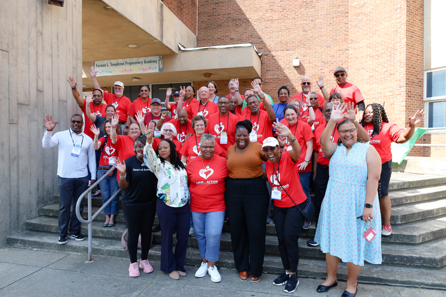 bwcumc's tweet photo. “This is a defining moment,” Bishop LaTrelle Easterling said, as BWC members put Love into Action in a mission project to school children in Baltimore.
How does your church put love in action?
#bwcumc23 #loveinaction23 https://t.co/VcGarvAOJo