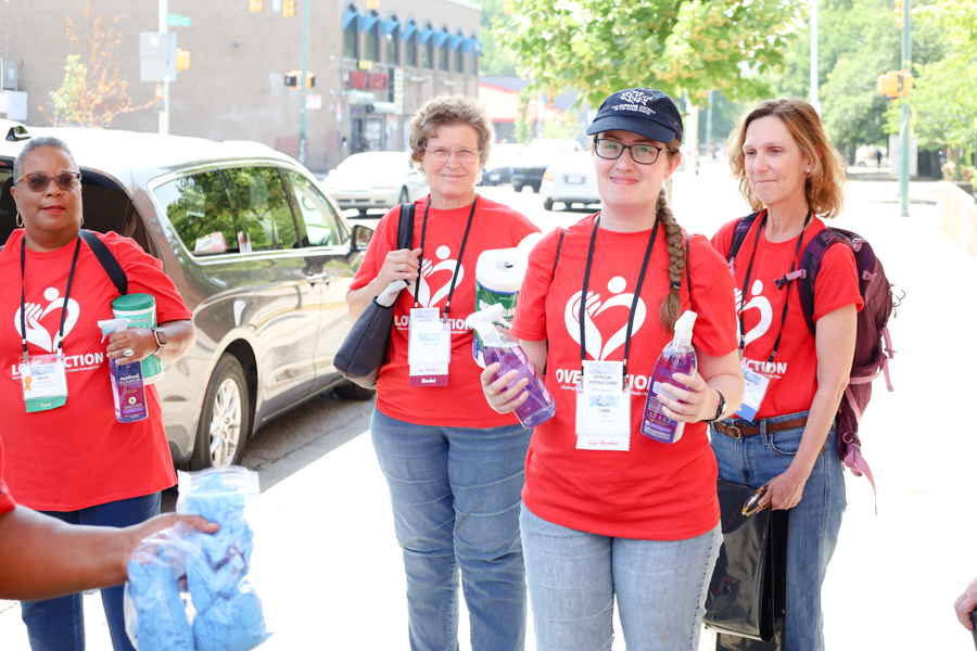 bwcumc's tweet photo. “This is a defining moment,” Bishop LaTrelle Easterling said, as BWC members put Love into Action in a mission project to school children in Baltimore.
How does your church put love in action?
#bwcumc23 #loveinaction23 https://t.co/VcGarvAOJo