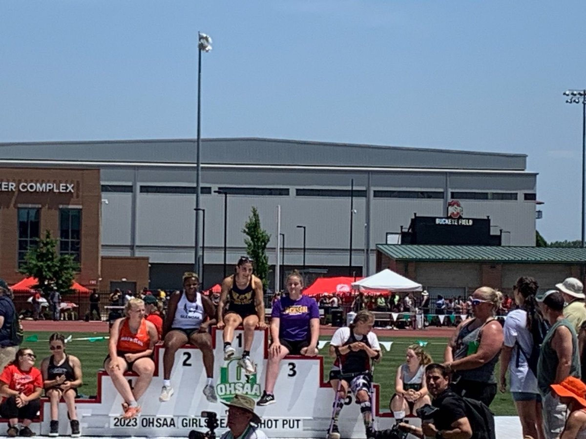 Congratulations to Abby LaPole as she finished in 3rd place in the Seated Shot put at the State Meet this morning in Columbus!!! AND SHE’S ONLY A 9TH GRADER!!!  WAY TO GO BEARS!!! <a href="/jhsbeartrackers/">Jackson Track & Field</a> <a href="/JacksonLocal_SD/">Jackson Local Schools</a>