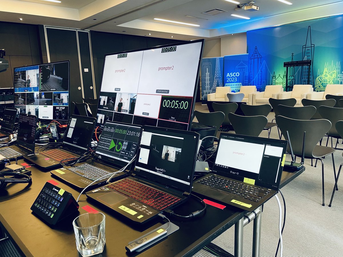 Getting ready for the first #asco23 team discussions for #high5oncologyTV….#excited