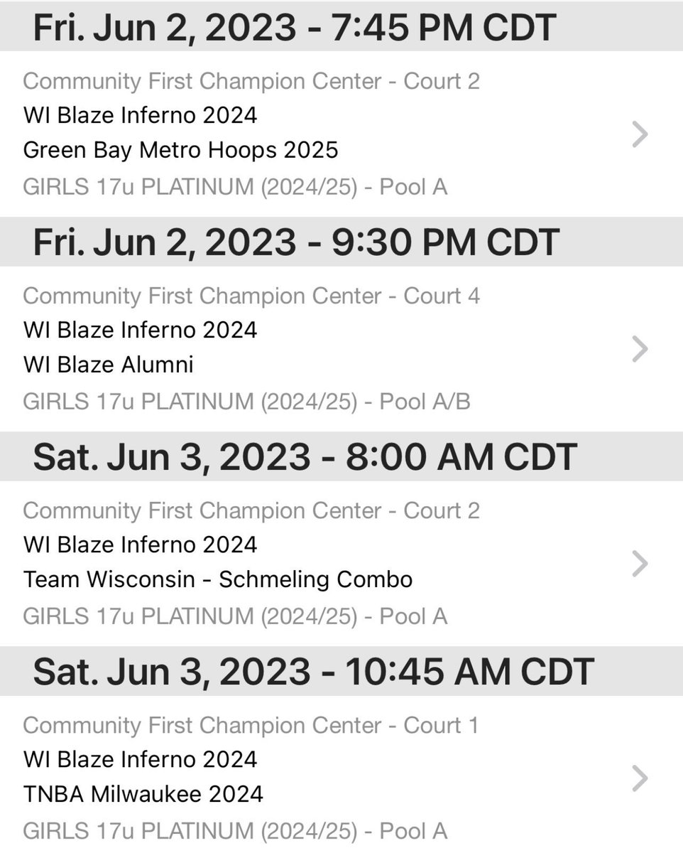 He is my schedule for this weekend as my team and I play in the Hardwood Hustle. Love to see you there. @WIBlazeInferno E40 @LisaMVanWyk