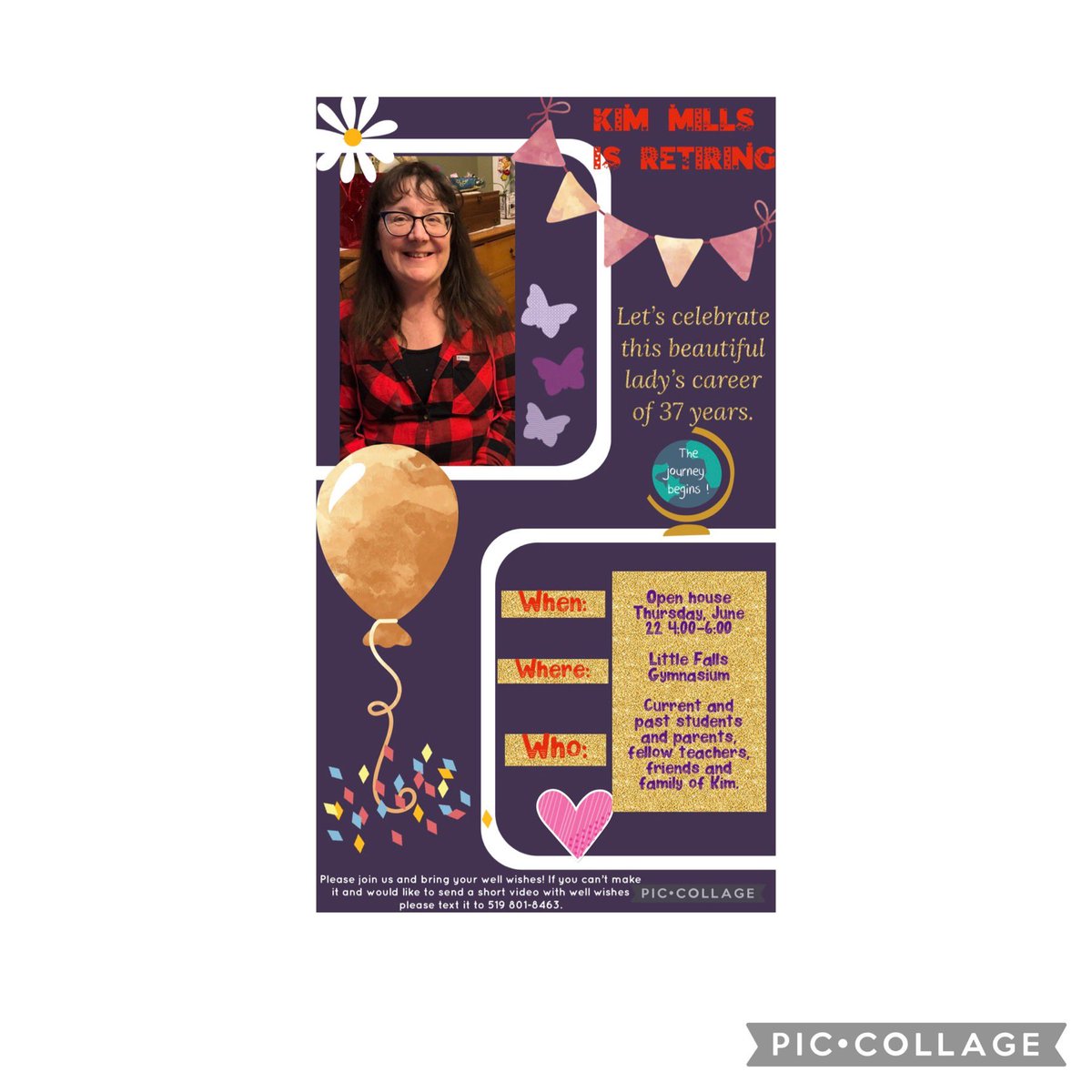 Kim Mills is retiring from Little Falls!! Help us celebrate her and her wonderful 37 year career! Thursday, June 22nd from 4:00 to 6:00 pm at the school. Our celebration is open to all current and past members of our school community.  Contact the office for more info.