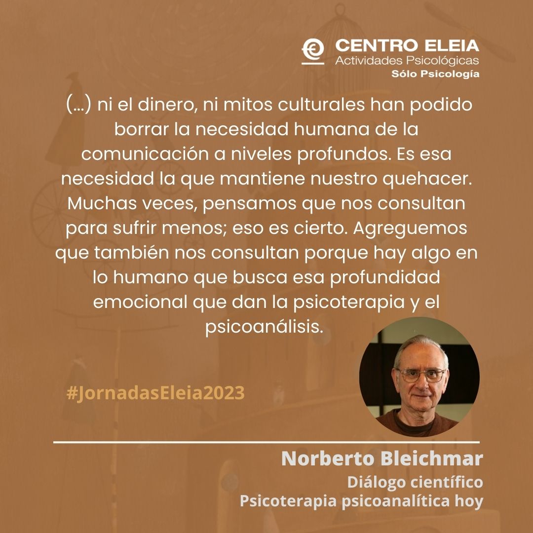CentroEleia's tweet photo. Jornadas Clínicas Eleia 2023 “Psicoterapia y psicoanálisis hoy. Fundamentos y transformaciones”: https://t.co/kGF4UTLLrk #JornadasEleia2023 #Psicoanálisis #Psicoterapia #Psicología #ConferenciasEnLínea #CentroEleia #TeoríaPsicoanalítica #PsicoanálisisEnMéxico #HospitalEspañol https://t.co/aqb7mEnPAK