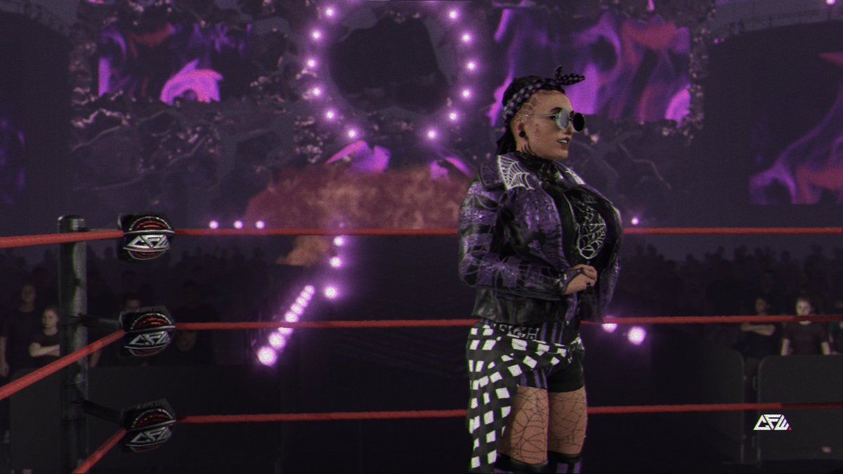 Took me a minute but I got Lady Leigh Webber's 2nd attire finished up!🕸️

Had to sacrifice some of her tattoos to the 2K logo gods for some extra space but hey you win some, you lose some I guess..🥲

#CFW #CAW #OriginalCAW #CAWmmunity #WWE2K23