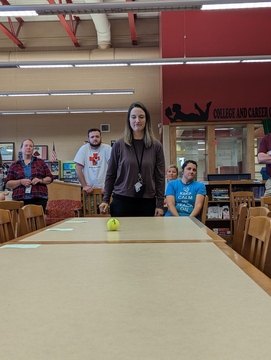 HCHS Teachers and Staff participated in a We ARE TEAM CHALLENGE called "Let It Roll".  #WeAREHC