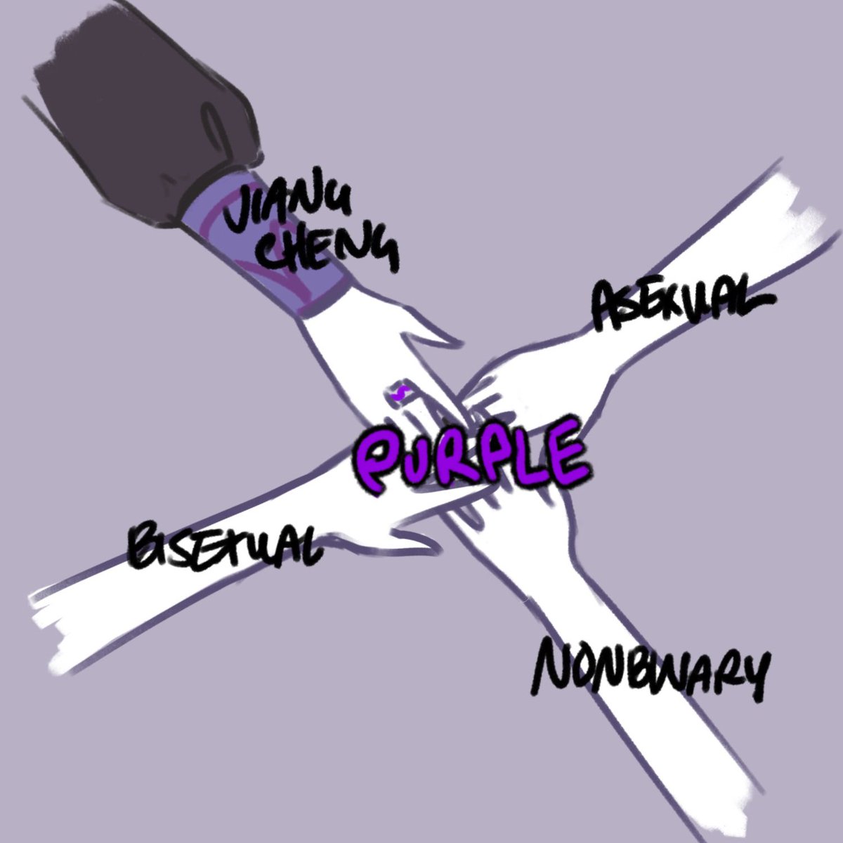 That one illustration about pride month but with an important addition.