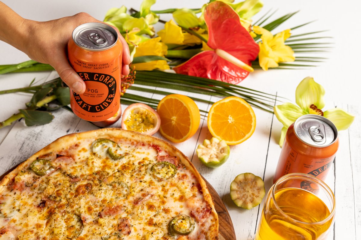 Spinato's Pizzeria (@spinatospizza) on Twitter photo This June, cool off while giving back! Try our Hawaiian Hottie Pizza paired with <a href="/cidercorpsaz/">CiderCorps</a>'s POG cider! June is PTSD awareness month and proceeds will benefit Helping Hands for Freedom. #veteranowned #ptsd This June, cool off while giving back! Try our Hawaiian Hottie Pizza paired with <a href="/cidercorpsaz/">CiderCorps</a>'s POG cider! June is PTSD awareness month and proceeds will benefit Helping Hands for Freedom. #veteranowned #ptsd