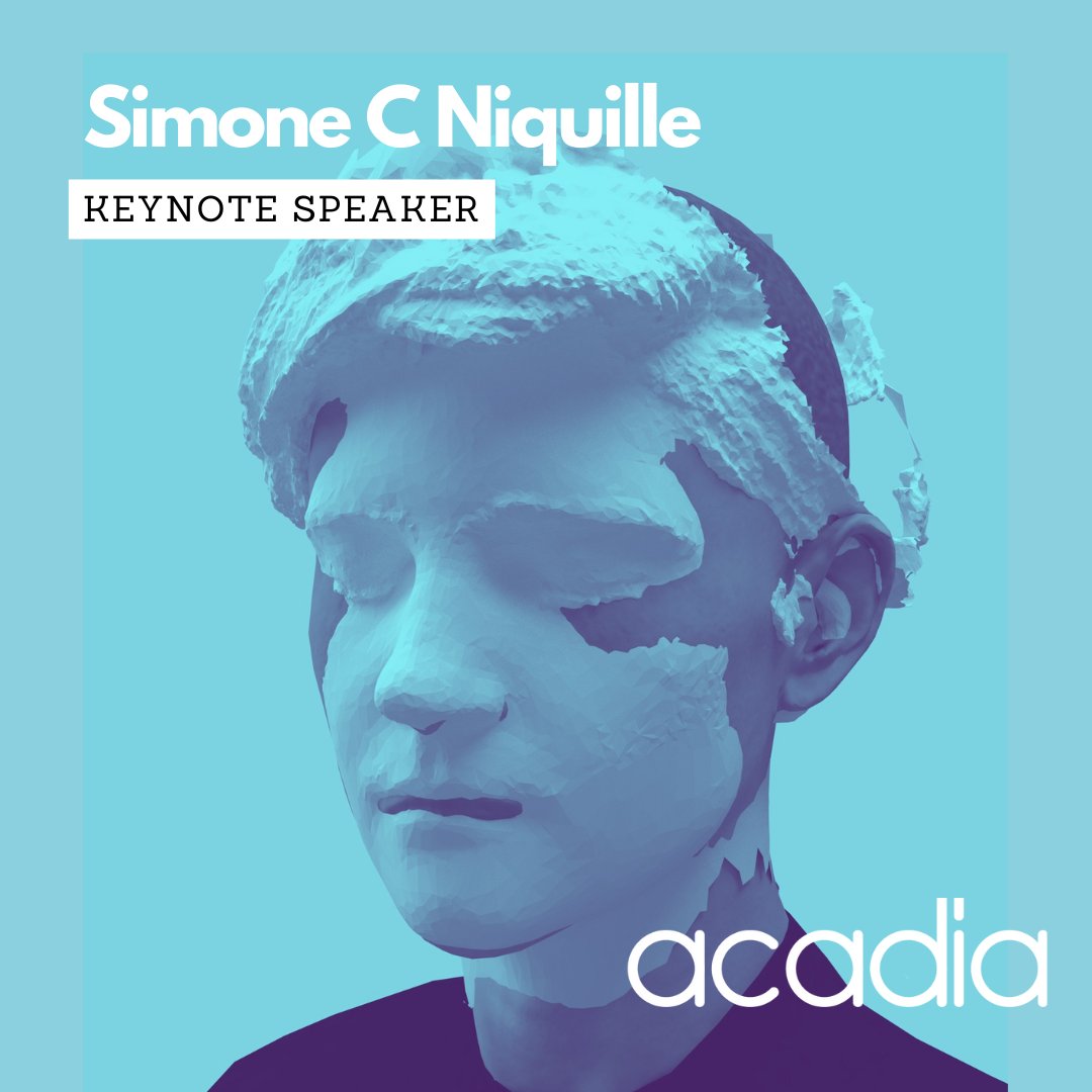 #ACADIA2023 is excited to announce the conference keynote speakers for Habits of the Anthropocene!  Next up is SIMONE NIQUILLE of technoflesh Studios!  Visit 2023.acadia.org/Keynotes for the full bios!  All papers, projects, and field notes are due tonight at 11:59PM Denver time!