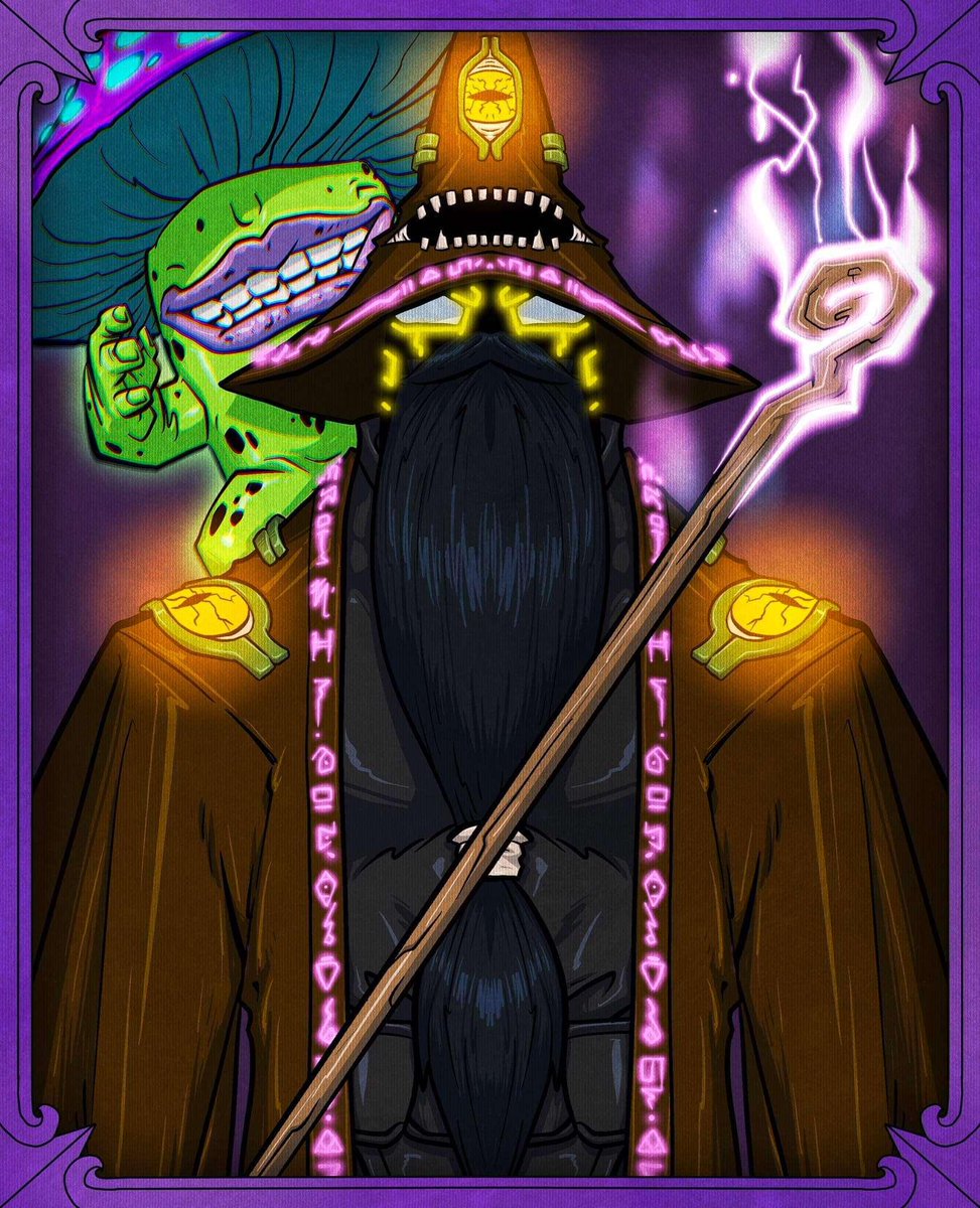 ridgeza's tweet photo. Wizard clan magic #shrooms #HBAR #Crypto #NFT #CHverse https://t.co/EkTfGYiVXt