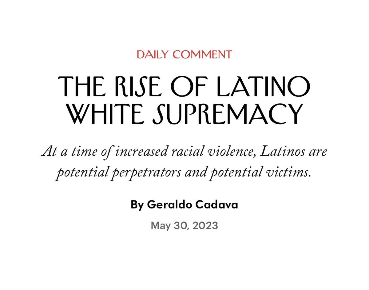 They’re doing it. They’re making Latinos white.