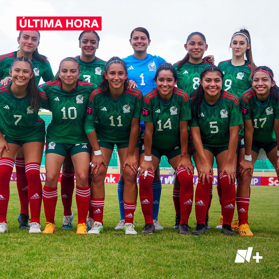 #ÚltimaHora: ¡México está en el Mundial #Sub20Fem! El equipo tricolor venció 2-1 a Canadá.