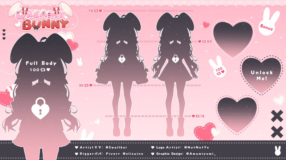 DreamyBunnyVT's tweet photo. 🎀 ♡ Dreamy’s Model Reveal ♡ 🎀

Waaah a cute pink bunny is here ♡ ૮꒰ ˶• ༝ •˶꒱ა ♡ I’m so excited to show you all my new outfit! I’ve been hiding this for months! 

Will you help me unlock her? 💖

🎨 Art ママ: @Swallkoi 🎀

#Vtuber #ENVtuber #VTuberUprising #ModelReveal https://t.co/M6b0QsUMNS