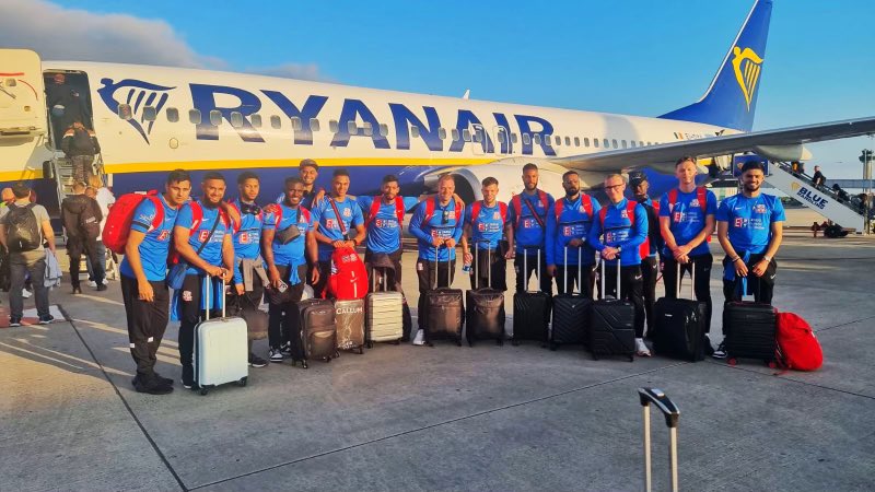 Journey starts today let’s go boys ! @england6aside  ⚽️ ✈️🇩🇪