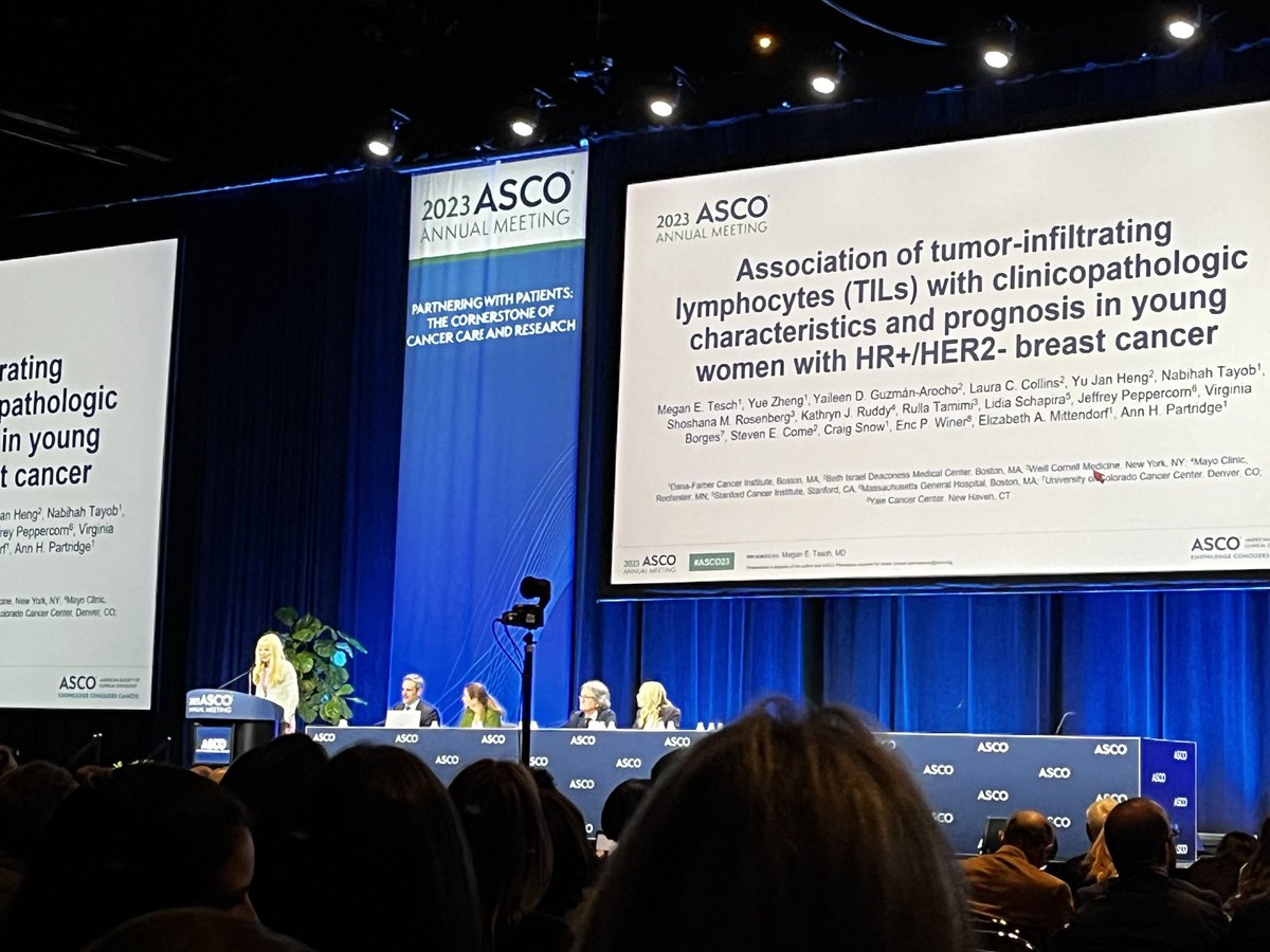 Christine Simmons (@drcesimmons) on Twitter photo Excellent presentation on bio marker TIL analysis on predicting outcomes and utility of TILs in young HR+ breast cancer pts! #ASCO2023 #UBCMOTP <a href="/MeganTesch/">Megan E. Tesch</a> so very proud of this amazing researcher! I knew her when! Excellent presentation on bio marker TIL analysis on predicting outcomes and utility of TILs in young HR+ breast cancer pts! #ASCO2023 #UBCMOTP <a href="/MeganTesch/">Megan E. Tesch</a> so very proud of this amazing researcher! I knew her when!