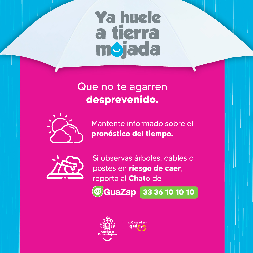 Gobierno de Guadalajara on Twitter "El temporal de lluvias está por