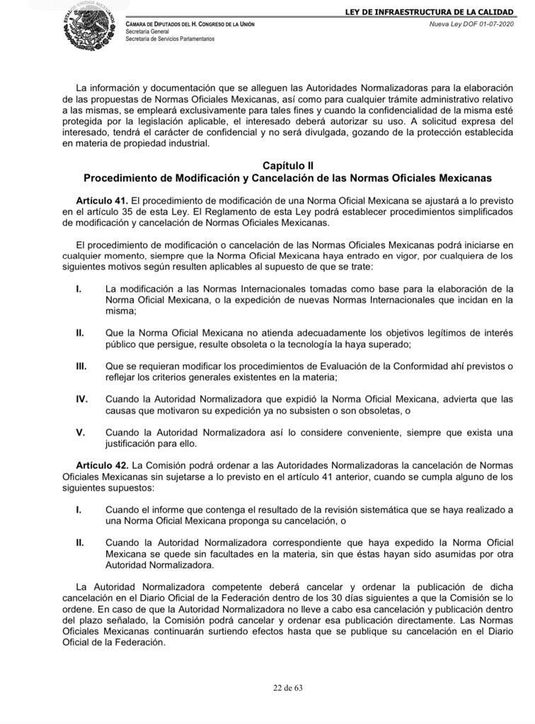 MarthaTagle's tweet photo. Es urgente que @HLGatell explique la cancelación de al menos 32 NOM de salud, entre las que están las relativas a diversos tipos de cáncer como el de mama y el cervicouterino.

La ley de infraestructura de la calidad establece en su artículo 42, dos supuestos (un informe o que se queden sin facultades) y en el suplemento publicado en el @DOF_SEGOB el día de ayer, no viene la justificación ni que procederá después de la cancelación de las normas.

No se debe dejar a la población en la incertidumbre de atención a enfermedades en las que la interrupción de tratamiento pone en riesgo Is vida de las personas.