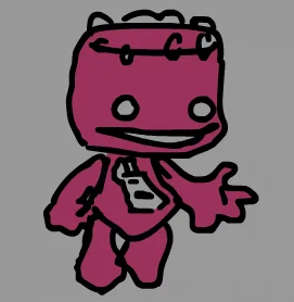 sackboy's design is probably responsible for like 50% of my artstyle hes so shape