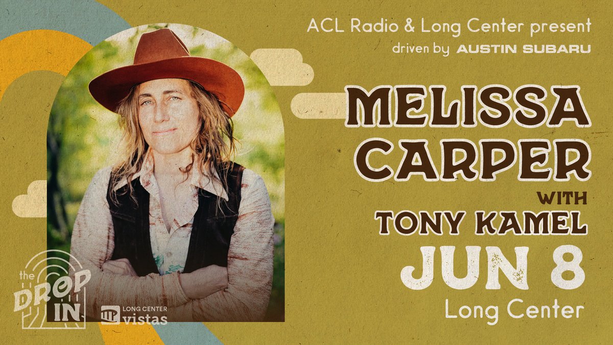 Long Center (@longcenter) on Twitter photo RSVPs are open for this week's Drop-In with Melissa Carper & <a href="/tonykamelmusic/">Tony Kamel</a>! See you there 👉 bit.ly/TheDropInTW3
#TheDropIn #AustinMusic @ACL_RADIO <a href="/AustinSubaru/">Austin Subaru</a> RSVPs are open for this week's Drop-In with Melissa Carper & <a href="/tonykamelmusic/">Tony Kamel</a>! See you there 👉 bit.ly/TheDropInTW3
#TheDropIn #AustinMusic @ACL_RADIO <a href="/AustinSubaru/">Austin Subaru</a>