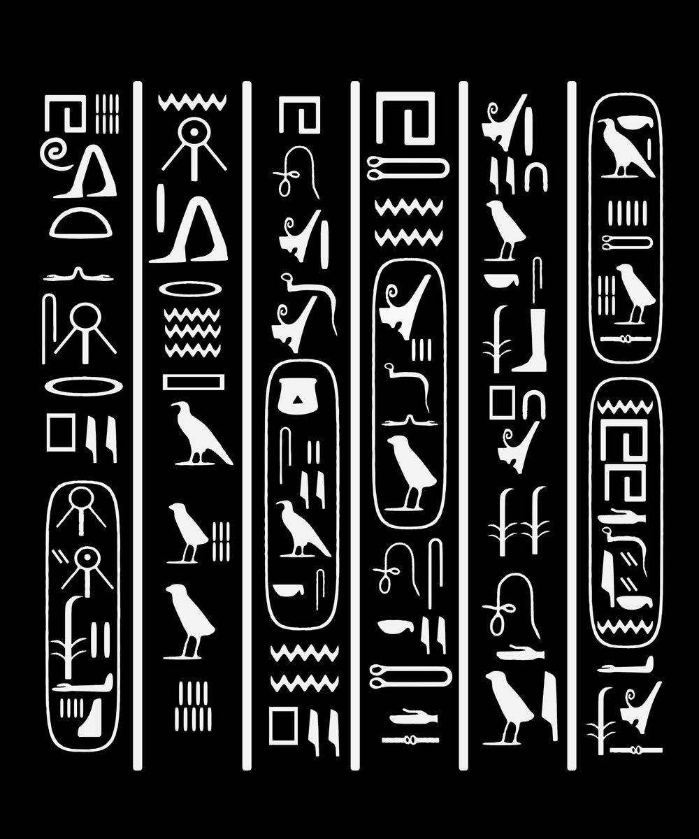 RihanDesigns's tweet photo. Ancient Egyptian hieroglyphics Design is now available at our Store. Check it out on 99 different Products.
https://t.co/2GCqXoHOxy

#findyourthing #redbubble #redbubbleartist #art  #digitalart #redbubbleshop  #Egyptian #Egypt
#ancientEgypt #Pharaohs https://t.co/B4HYJgZ8ZA