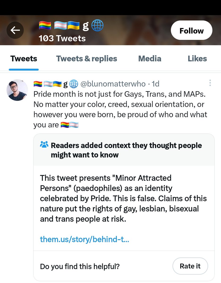 Just saw this tweet. Looks like @Twitter added context.
The degenerates are celebrating (MAP)
Minor attracted Persons. Truly disgusting the level of perversion. 
Pedo.