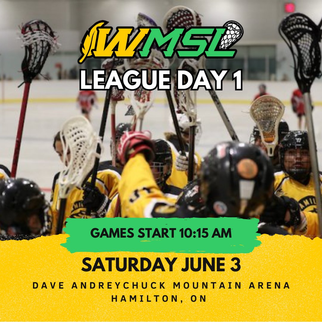 WMajorSeriesLax's tweet photo. Season Opener Tomorrow 🎉

Women's Major Series Lacrosse season officially kicks off tomorrow as all teams head to Hamilton to start their drive for the 2023 WMSL Championship.

Games All Day. First starts 10:15 AM. Last starts at 6:45 PM.

#WMSL #Lacrosse #WomensBoxLacrosse https://t.co/kSaPhU2Z81