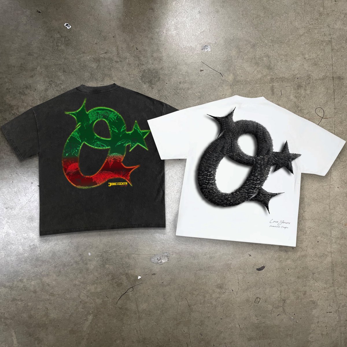 oneofone_La's tweet photo. Time to heat the summer up Juneteenth we’re back. 

Heres a first look at a few pieces that will be releasing apart of our Juneteenth Collection on 6/16 at 12PM PST (3PM EST)

Let us know what size you need! https://t.co/OVz9hWri0a
