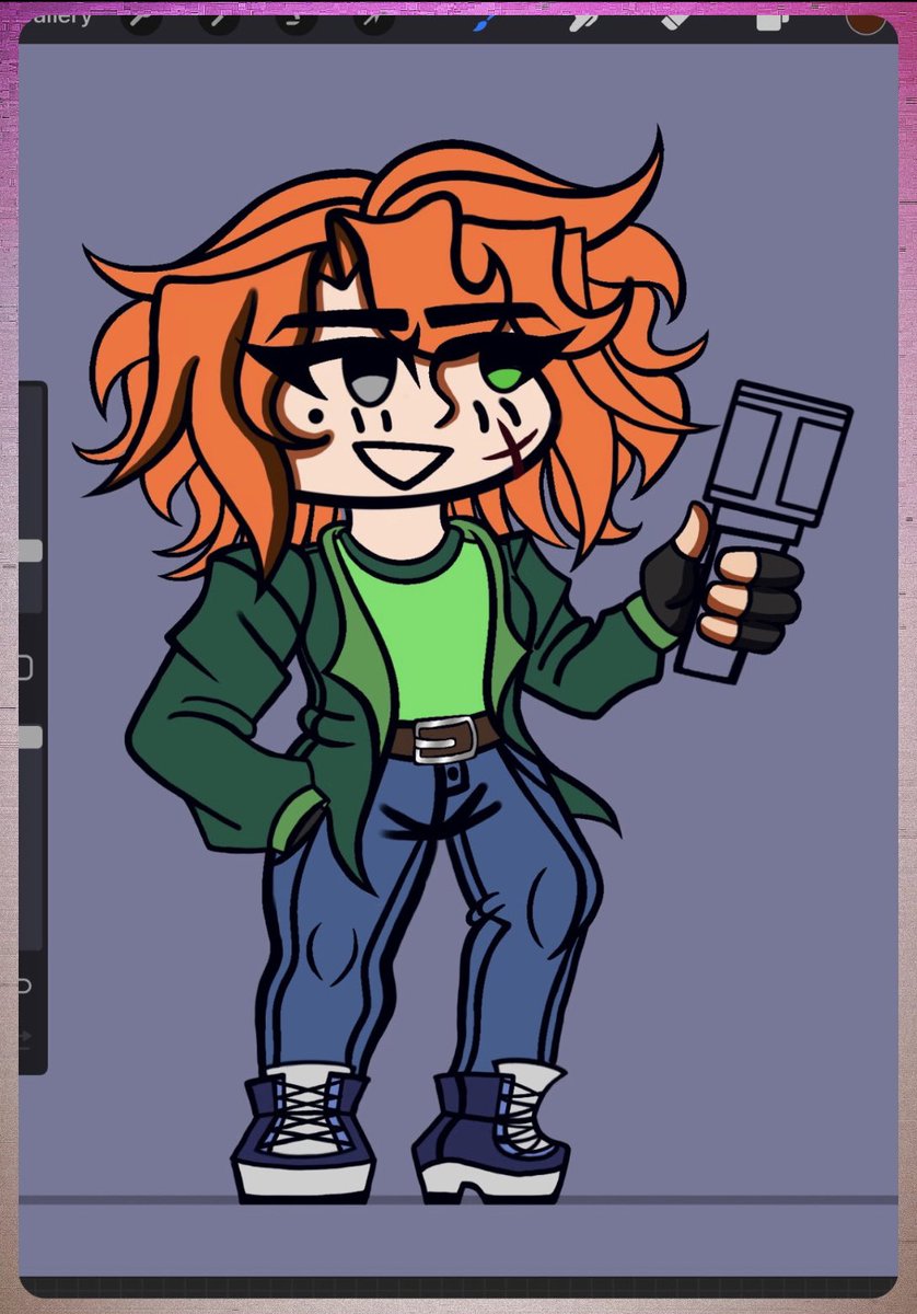 the_mystic_zim's tweet photo. Yooo 👋, I got some update on Percy’s Idle Sprite. FINALLY, Some color 0w0. The Sprite is now in the coloring stage 📼🦋 
-🌸Tags:🌸-
#FNF_90s_Mod, #FNF, #Mystic_Art https://t.co/GrL1SHDT6N