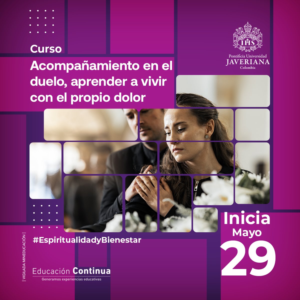 facteologiapuj's tweet photo. Este curso brinda un espacio de formación para todas aquellas personas que quieran profundizar en el conocimiento del proceso de duelo.

Inscripciones abiertas: https://t.co/jv3N66WnUs https://t.co/RFIZnFET4m
