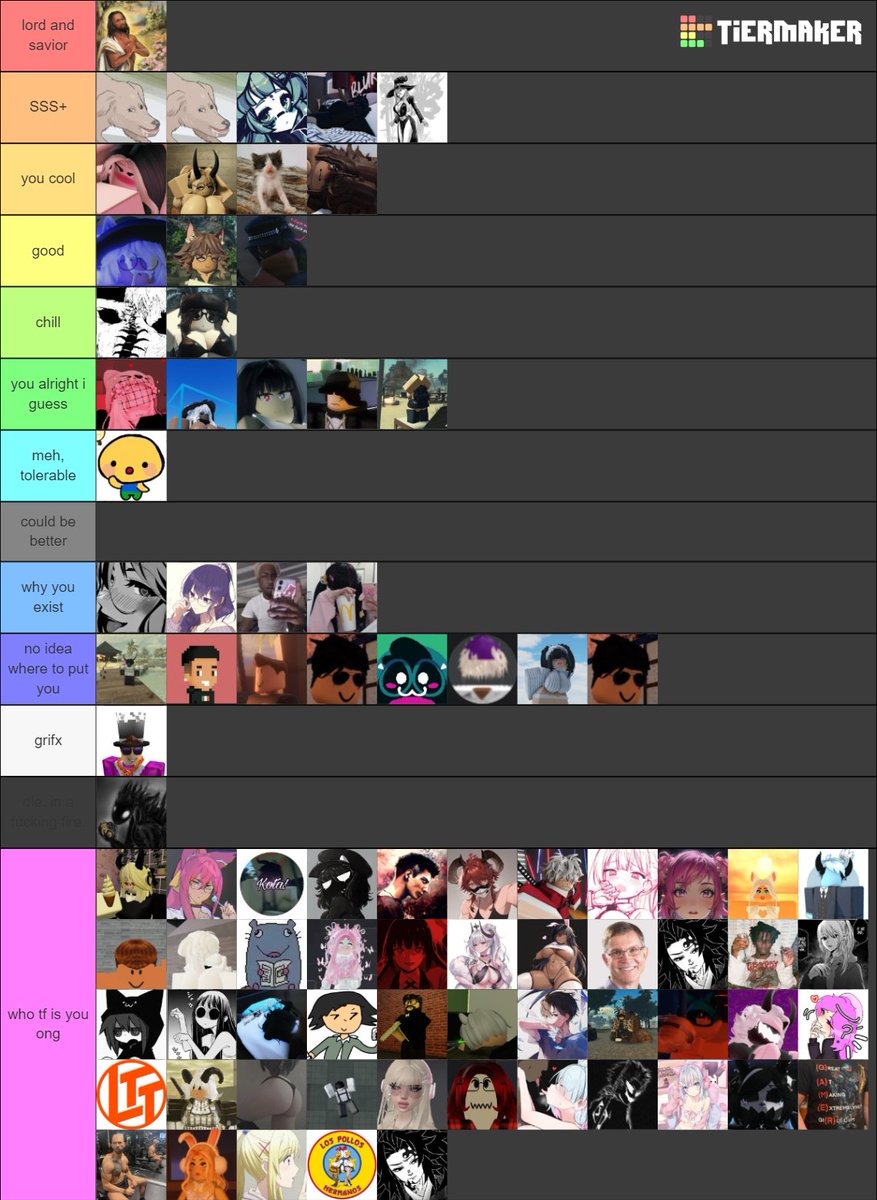 here it is

#tierlist #rr34 #rosex #robloxnsfw #robloxsfw #robloxr34