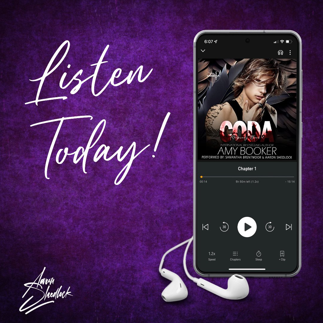 AaronShedlock's tweet photo. Get ready for another emotional rollercoaster ride with author Amy Booker. Coda, Book 1 in the Rhapsody Series is now available in audio. Co-narrated by @ms_brentmoor. Meet Murderous Crows, the newest band. Will they trip on the pitfalls of fame? Listen: https://t.co/FNAX69fkIs https://t.co/ymkrMQP1bL